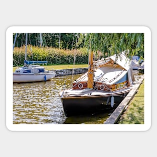 Sailing boat, Noroflk Broads Sticker